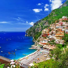Stunning landscapes of Positano and the Amalfi Coast in Campania, Italy