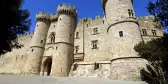 Main entrance of the famous Knights Grand Master Palace in Rhodes