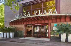 Entrance to the Silken Amara Plaza in San Sebastián city, Spain