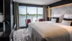 upper deck cabin of oscar wilde river cruise ship 
