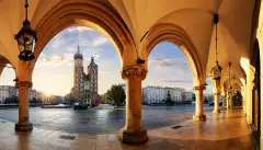 Krakow at sunrise, Poland.