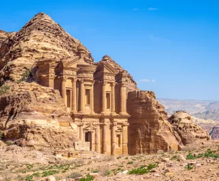 The Ad Deir Monastery of Petra in Petra, Jordan
